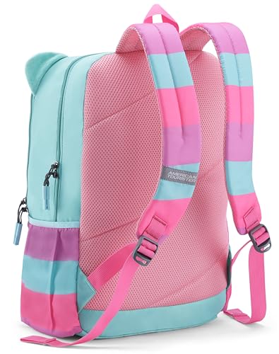 Image of American Tourister Smoodle+ | 30 Ltrs | 2 Compartments | Bottle Pocket | Ergonomic Padded Back Panel & Shoulder Straps | Kids Backpack | 1 Year International Warranty | Pink