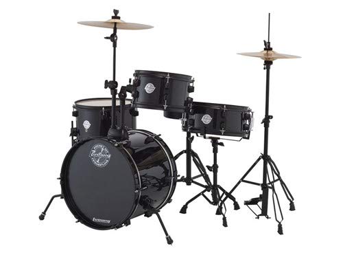 Ludwig Lc178X016 Questlove Pocket Kit 4-Piece Drum Set-Black Sparkle Finish, Inch #TOP2
