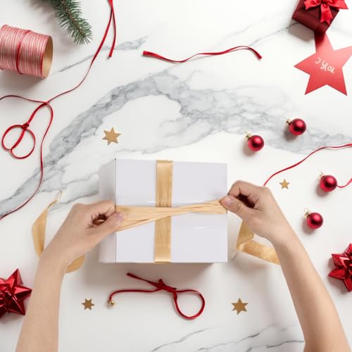 Image of 7x6x5 Shipping Boxes Set of 40, White Kraft Corrugated Cardboard Boxes Mailers for Packaging(17.8x15.4x12.7 cm)
