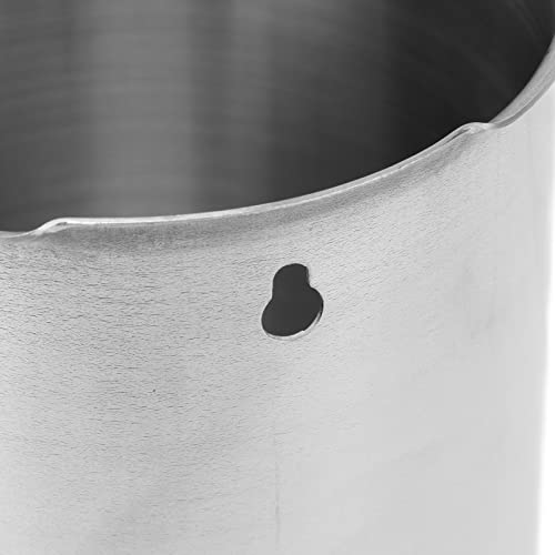 Ozgkee Balde de enema de 1000 ml de aço inoxidável para limpeza de cólon de água de grande capacidad