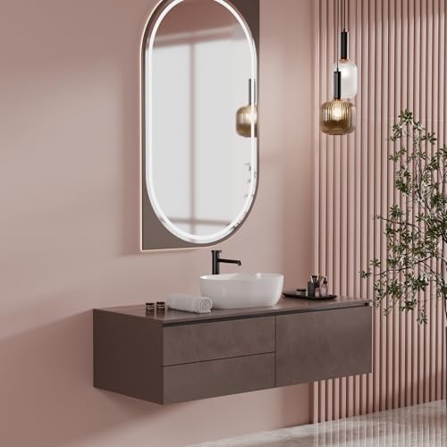 Image of Bassino Tall Matt Black Basin Mixer Faucet for Countertop Wash Basin | Modern Luxury Bathroom Tap with Sleek Design and Durable Brass Build | Hot and Cold Water Mixer - 10 Inch