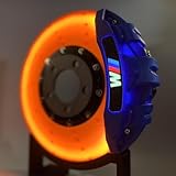 CXYP Bremsscheibenleuchte, Sportwagen-Bremsscheibenmodellierleuchte, Schreibtischdekoration für Autoliebhaber, Schreibtischdekoration für Mechaniker (Blau)