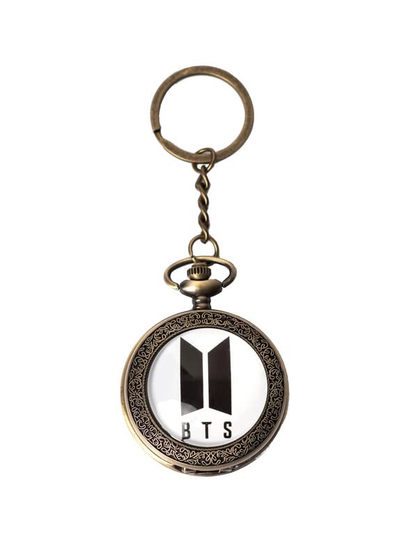 RainSound Metal BTS Army BT21 Pocket watch Keychain