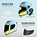 TRIANGLE Kids Motorcycle Helmets Youth Full Face Helmet Lightweight with 2 Visors DOT Approved