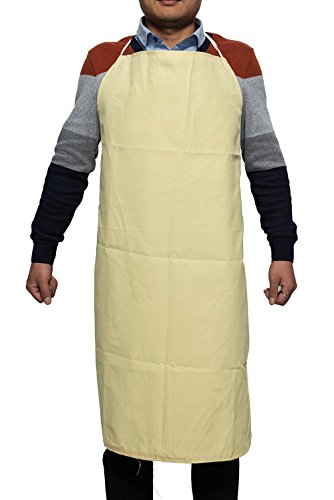 image for Holulo Yellow Superior Heavy Kevlar Bib Style Welding Apron, 37