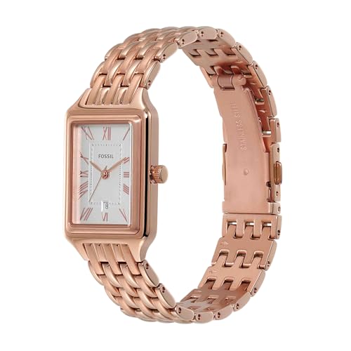 Miniatura 3 de Fossil Reloj Raquel para Mujer, Movimiento de Cuarzo de Tres Agujas con Correa de Acero Inoxidable