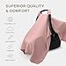 Comfy Cubs Baby Car Seat Cover - Soft, Breathable Bamboo Rayon and Muslin Cotton Blend - Lightweight Canopy for Sun, Bug, and Comfort Protection - Large Size Infant Seat Cover in Mauve Design