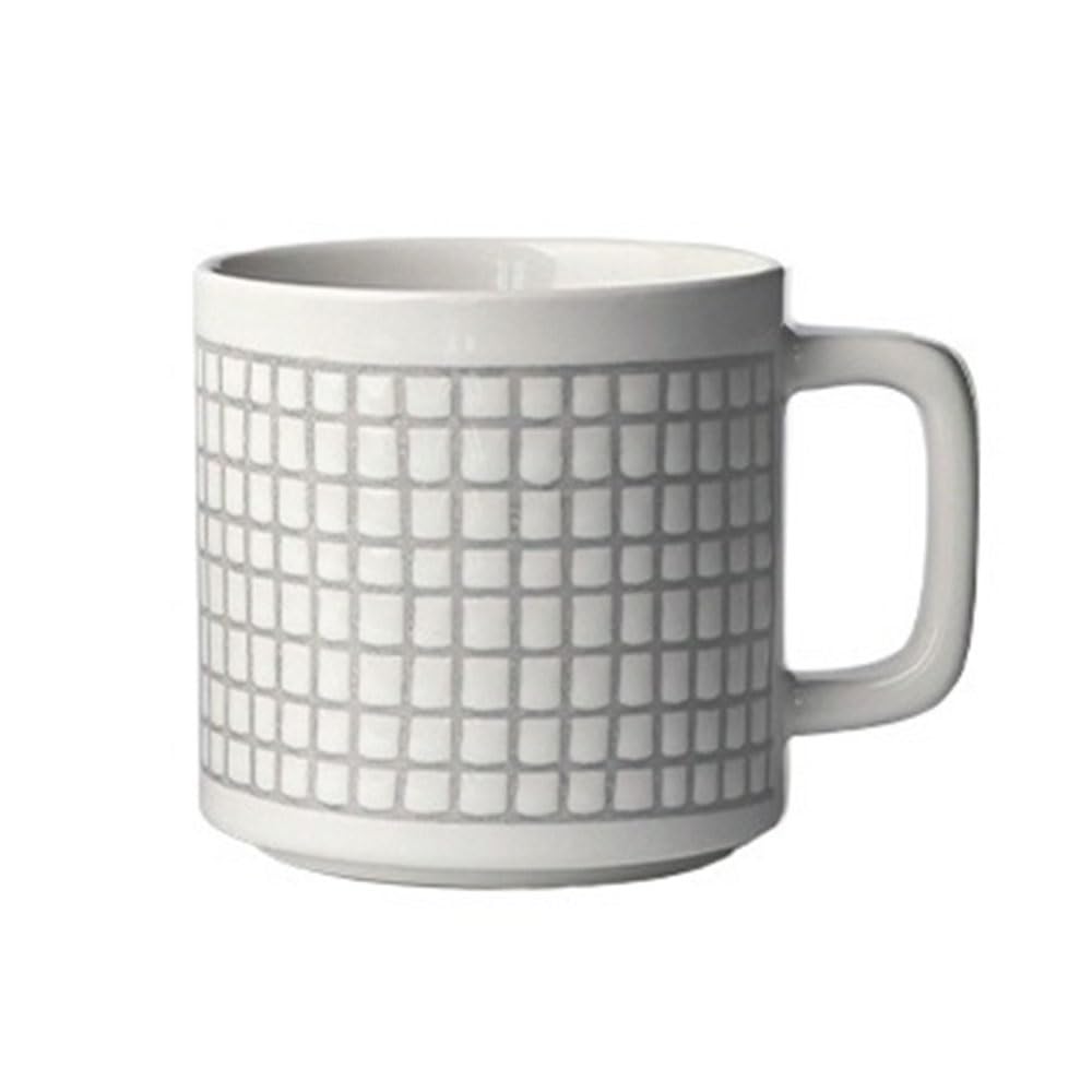 LIBANGRONG-888 Mugs Simple Geometric Line Mug Coffee Cup Ceramic for Tea Cocoa Milk at Home & Office Milk Tea Cup(Gris)