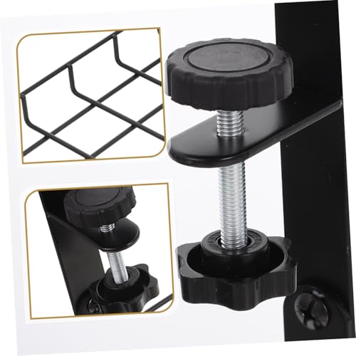 OUNONA Organizador de Cables para Escritorio, Bandeja Porta Cable sin Taladro, Gran Capacidad, Negro, 500mm miniatura 3