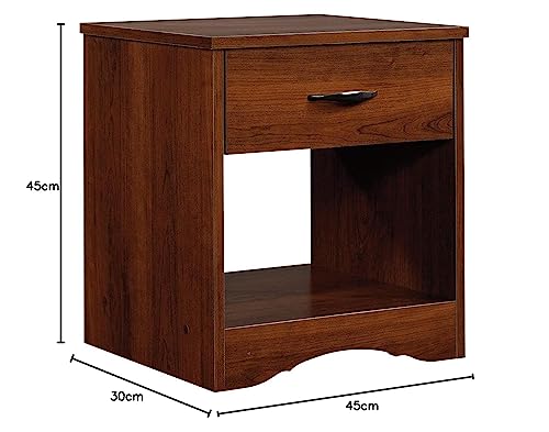 Image of Jangid Handicraft Solid Sheesham Wood Bedside Table for Bedroom | Wooden Bed Side Nightstand End Table with Drawer & Open Shelf Storage for Home & Living Room | Sofa Side Table | Rosewood, Brown