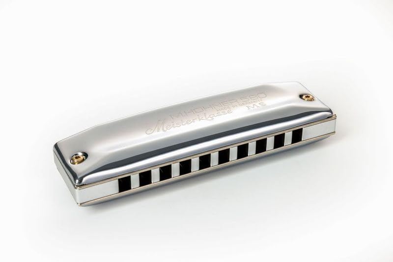 Hohner Meisterklasse Harmonica C Major, Silver, 3 Octaves