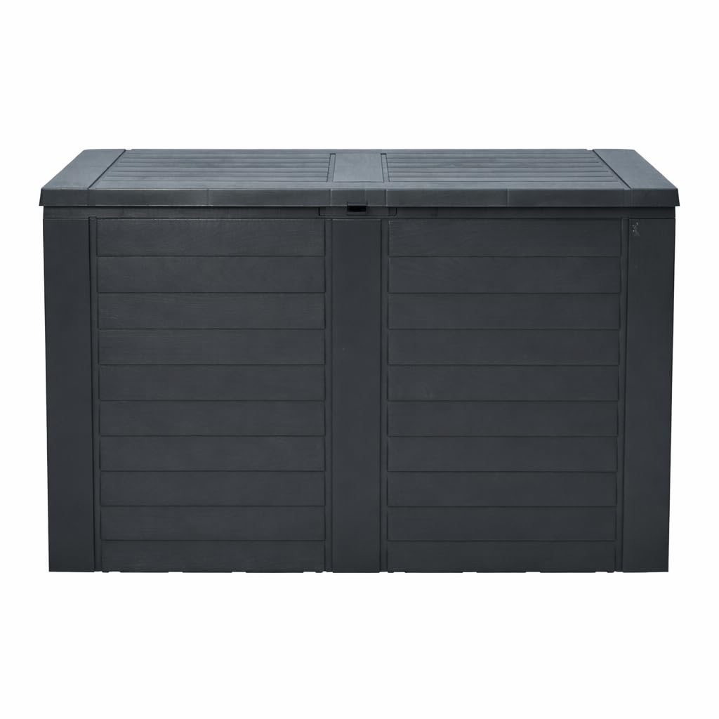 Acomoda Textil - Baul de Almacenaje Exterior 160 Litros 75x44x53 cm con Asas Laterales y Tapa Superior. Arcon de Exterior para Cojines, Herramientas, Accesorios para Terraza Patio o Jardín