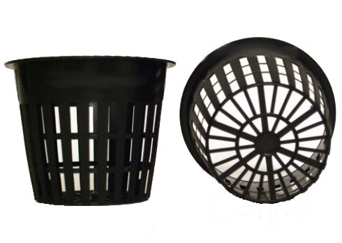 Cz Garden Supply 100 Pack - 3 inch Round Heavy Duty Net Cups Pots Wide Lip Design - Orchids • Aquaponics • Aquaculture • Hydroponics • Wide Mouth Mason Jars • Slotted Mesh + Free Micro Sprayers