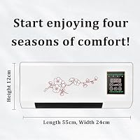 Ductless Split Klimaanlage - 2 in 1 Kühl & Wärme Wandmontierte AC-Einheit mit Fernbedienung, Super Leise Mini Tragbares System für Zuhause, Büro, Schlafzimmer – Ansicht 7