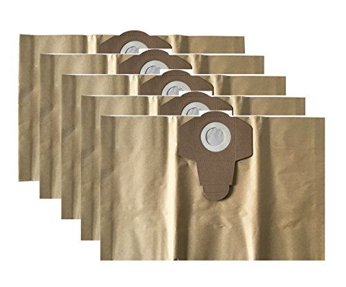 5 Staubsaugerbeutel / Schmutzfangsack / Staubbeutel passend für EINHELL Nass Trocken Sauger 20 Liter Cover