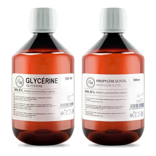 Ultrabio Glicerina Vegetale E422 – 2x1000 Ml, Purezza 99,5% Grado Farmaceutico, Certificata USP, Vegana
