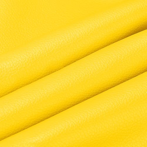 Feuilles de cuir PU pour reliure livre tissu souple jaune d'artisanat couture