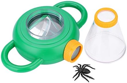 Insect Viewer, 4X Magnification ABS Plastic Durable Two Way Bug Viewer, for Children Kids