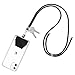Produktbild CE-Link Handykette Band Schlüsselband Universal Schlüsselkette Schlüsselanhänger Halsband Anhänger mit Kordel für iPhone/Samsung/Huawei/Xiaomi/Blackview/Moto/OnePlus/LG - Schwarz