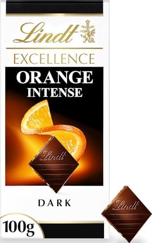 Lindt Excellence Dark Orange Chocolate Bar, 100g