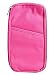 Travel Wallet Passport Holder RFID Document Organizer Credit Card Clutch Bag Rose