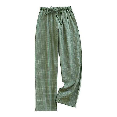 Pantalones de Pijama Largos para Mujer - A Cuadros, Delgados, Yoga, Dormir, Casa - Juego de Pijama