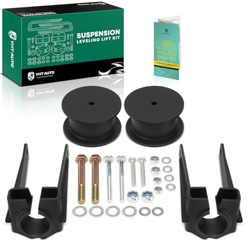 YHTAUTO 3.5 Inch Front & 3 Inch Rear Leveling Lift Kit Compatible with Jeep Commander 2006-2010, Grand Cherokee 2005-2010, RWD/4WD, Steel Fork Clevis & Spring Spacers w/Hardware Kit Set of 4