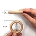 HEOCAKR Natural Beech Wood Rings, 10 Pcs Unfinished 6cm Solid Wooden Rings Circles Without Paint for Craft, Connectors Jewelry Making