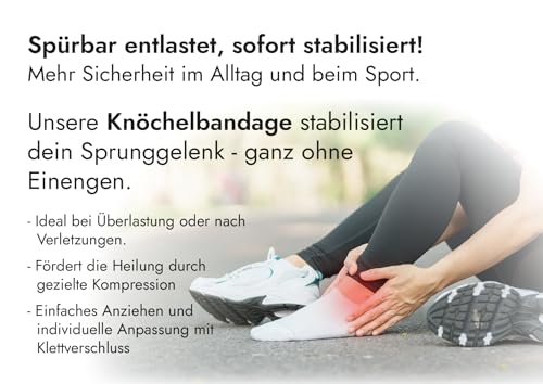 Hydas 1503 - Stützbandage Knöchel, Medizinprodukt, 1 Paar , 2 Stück (1er Pack)