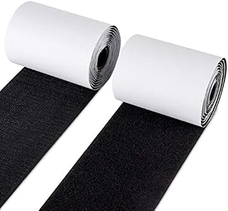 Anstore Hook and Loop Tape, 10CM x 1.5M Double Sided Sticky Tape,Extra Strong Self Adhesive Tape with Superglue Back Fastening Tape for Walls,Floor,Door,Plastics, Crafts DIY and Sewing Projects