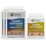 Vision Defender MAC & Omega Pack Cuidado Ocular Diario - Luteína Zeaxantina Meso-Zeaxantina Carotenoides - Omega-3 Aceite Pescado (EPA, DHA) - Vitaminas Ojos - 90 Días - 270 Cápsulas - UK