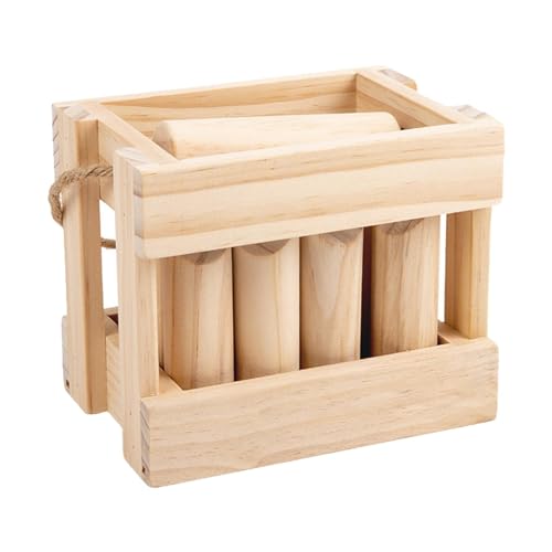 Juegos de lanzamiento de bloques numerados - Juego de lanzamiento al aire libre, juego de lanzamiento en formato patio | Juego de ajedrez vikingo al aire libre, juego de madera para diversión familiar