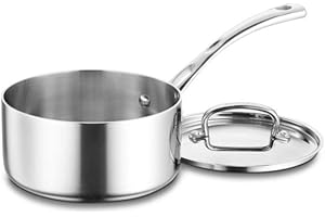 3-Quart Tri-Ply Stainless Steel Saucepot with Lid