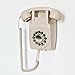 Wall Telephone, Corded Landline Phone for Home, Wall Mounted Retro Telephone, 1960s Old Fashion Antique Phones, Single Line Analog Trimline Phone with Loud Ringer for Seniors (Ivory)