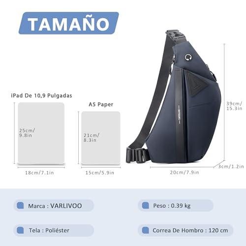 Mochila pequeña impermeable VARLIVOO para senderismo y viaje 6