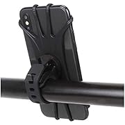 Bike Phone Mount, 360°Rotation Removable Silicone Bicycle Phone Holder, Universal Motorcycle Handlebar Mount Fits iPhone Xs Max/XS XR X/6S/7/8 Plus, Galaxy S10+/S10/S10e/S9/S8, 4.0"~6.5"
