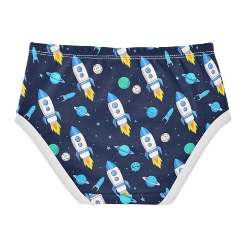 Girls' Underwear Space Rocket Blue Toddle Brief Panties 23038872