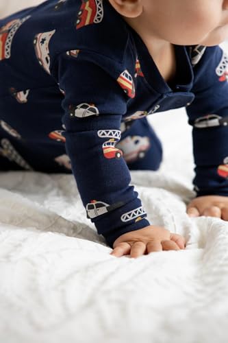 Image of MONICA + ANDY One Piece Baby Pajamas, 100% Organic Baby Clothes for Girls and Boys, Sizes For Newborn and Infant