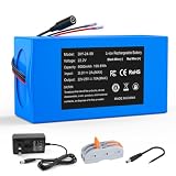 QLRR 24V 9000mAh Rechargeable Battery Pack with Charger, Bare Leads