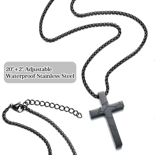 leejory Soccer Necklace for Men, Joshua 1:9 Cross Pendant, Christian Gift by leejory - Used condition - Image 5