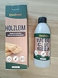 Holzleim Quadence, wasserfest & schnell trocknend für Möbel, Holz, Handwerk, Regale, Türen, Innen- & Außenbereich (200g) – Hochfest, langlebig, ideal für Heimwerker.