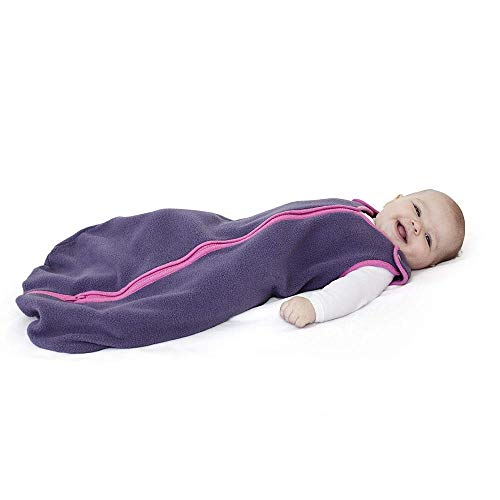 YPSMLYY Coprigambe per Sacco A Pelo per Bambini Sacco Avvolgente in Lana Calda per Bambino Coperta per Bambino Sacco A Pelo Unisex per Passeggino,Lightpurple-90cm