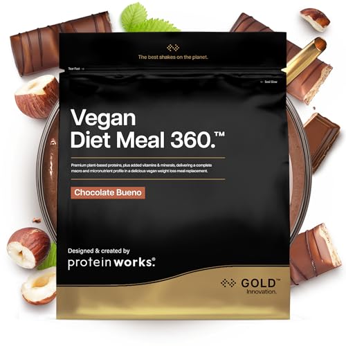 Protein Works | Vegan Diet Meal 360 - Gold Chocolate Bueno 15 Meals 1kg