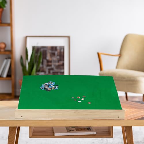 Table de puzzle 1500 pièces en bois avec support réglable et tiroirs - 4