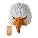 Hyaline&Dora Half Face Masks For Adults,Animal Latex Mask for Halloween Masquerade Cosplay (white eagle mask)