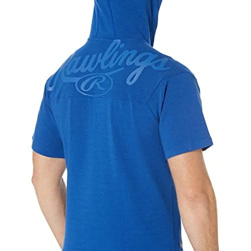 Rawlings Gold Collection 2021 - Sudadera con capucha de manga corta con media cremallera, color negro, talla XXL