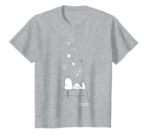 Peanuts Snoopy - Casetta per Cani con Cielo Notturno e Stella sognatrice Maglietta