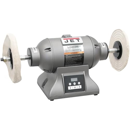 JET 8-Inch Industrial Bench Buffer, Variable Speed, 1 HP, 115/230V 1Ph (IBG-8VSB)