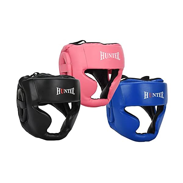 HUNTER-Headguard-for-Professional-Boxing-MMA-Training-Headgear-Kickboxing-Head-Gear-Mouth-Protection-Headgear-for-Muay-Thai-Grappling-Kickboxing-Karate-Taekwondo-Martial-Arts HUNTER Headguard for Professional Boxing, MMA Training Headgear, Kickboxing Head Gear, Headgear for Muay Thai, Grappling, Kickboxing, Karate, Taekwondo, Martial Arts (S/M, Pink)