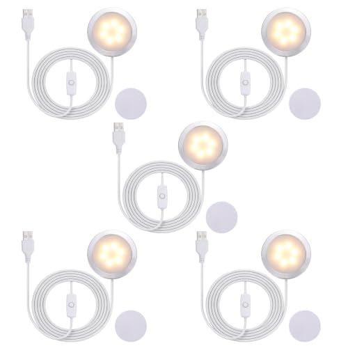 Rebower 3D Printer LED Lamp Kit 001 with Switch Warm Light 5 Pcs